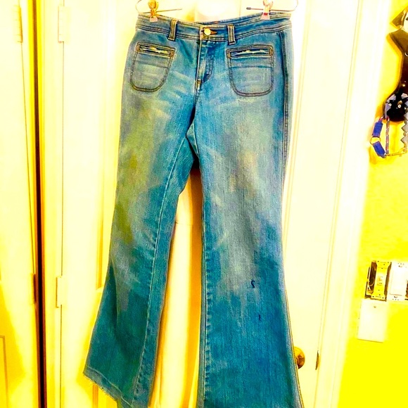Cachet wide leg jeans, sz 6. - Picture 2 of 10